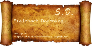 Steinbach Domonkos névjegykártya
