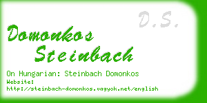 domonkos steinbach business card